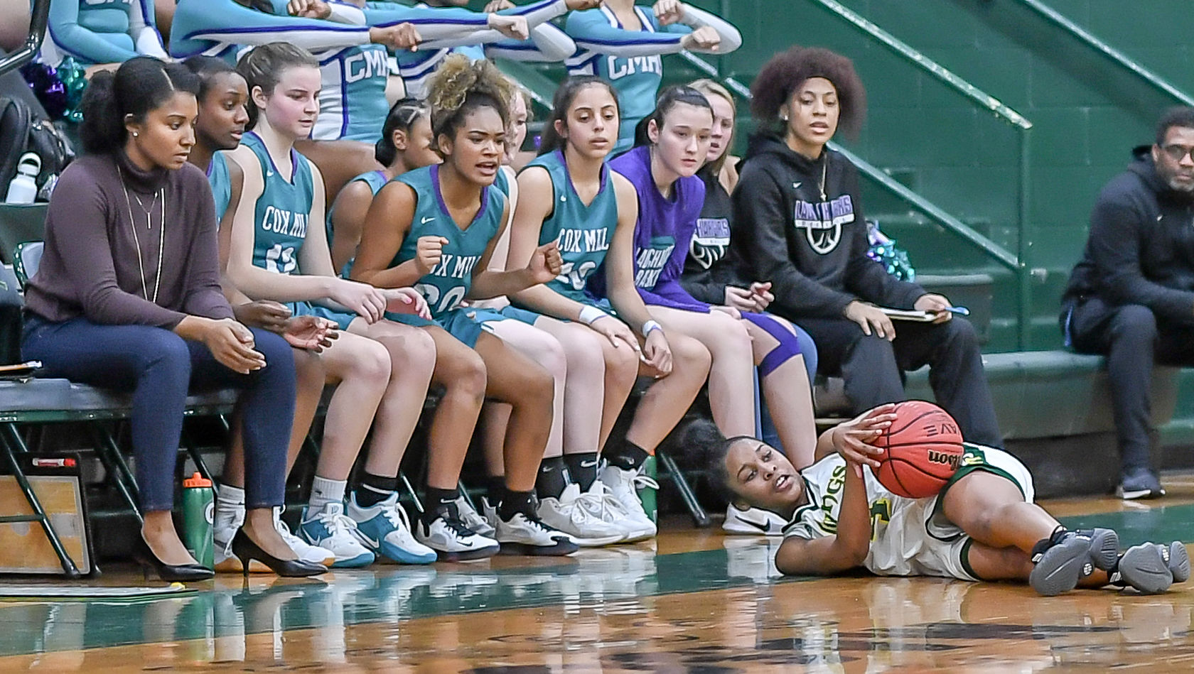 Friday night high school basketball action